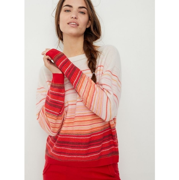 Anthropologie Saturday Sunday Emmeline Cashmere Crewneck Sweater Size Small - Picture 2 of 16